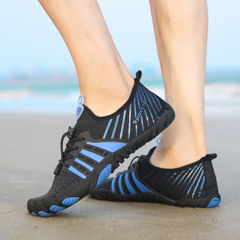 (image for) TENGOO Beach Wading Sandal Five Fingers Barefoot Design Soft Breathable Surf Fishing Fitness Water Sports Shoes